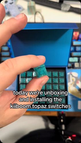 @kiiboom.official these Topaz switches are CLEAN! I ordered a mystery box during the Prime Day sale and I got one pack of the...