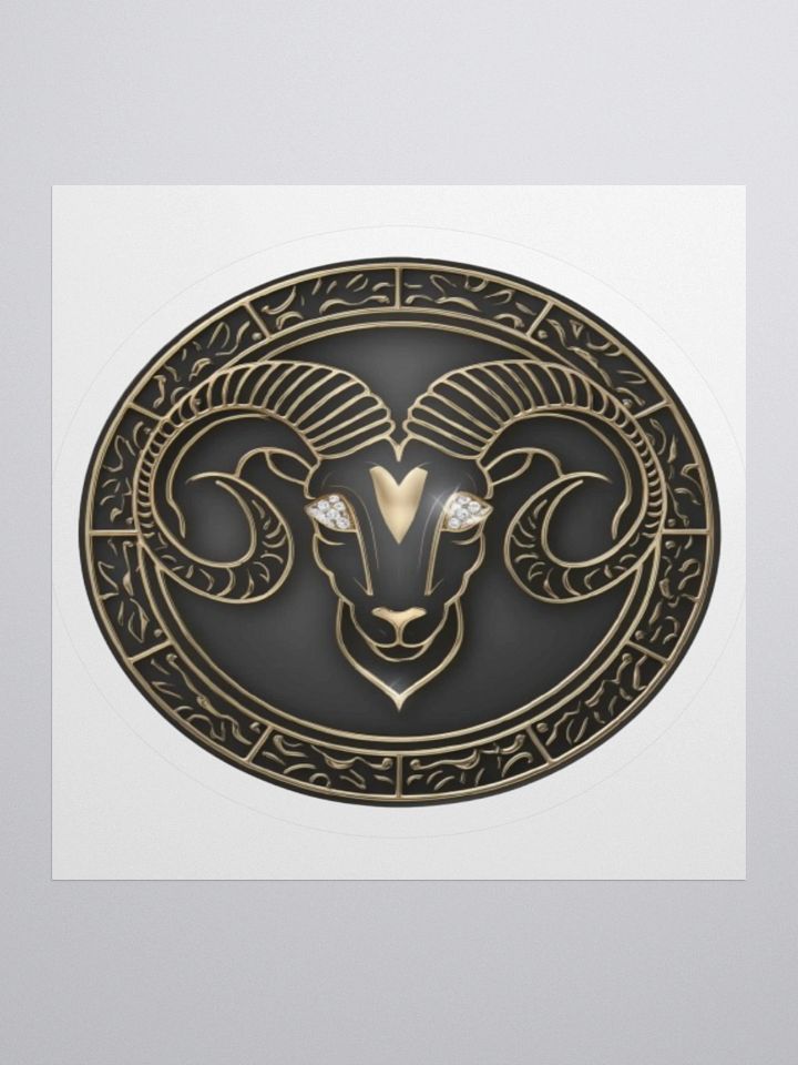 Aries Zodiac Medallion Sticker product image (2)