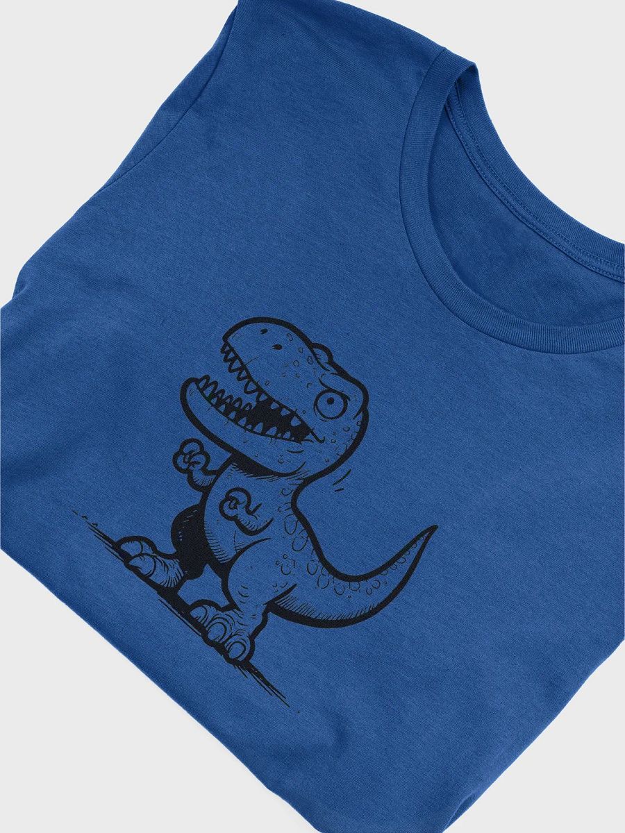A blue shirt with a dinosaur on it (Colorless) product image (5)