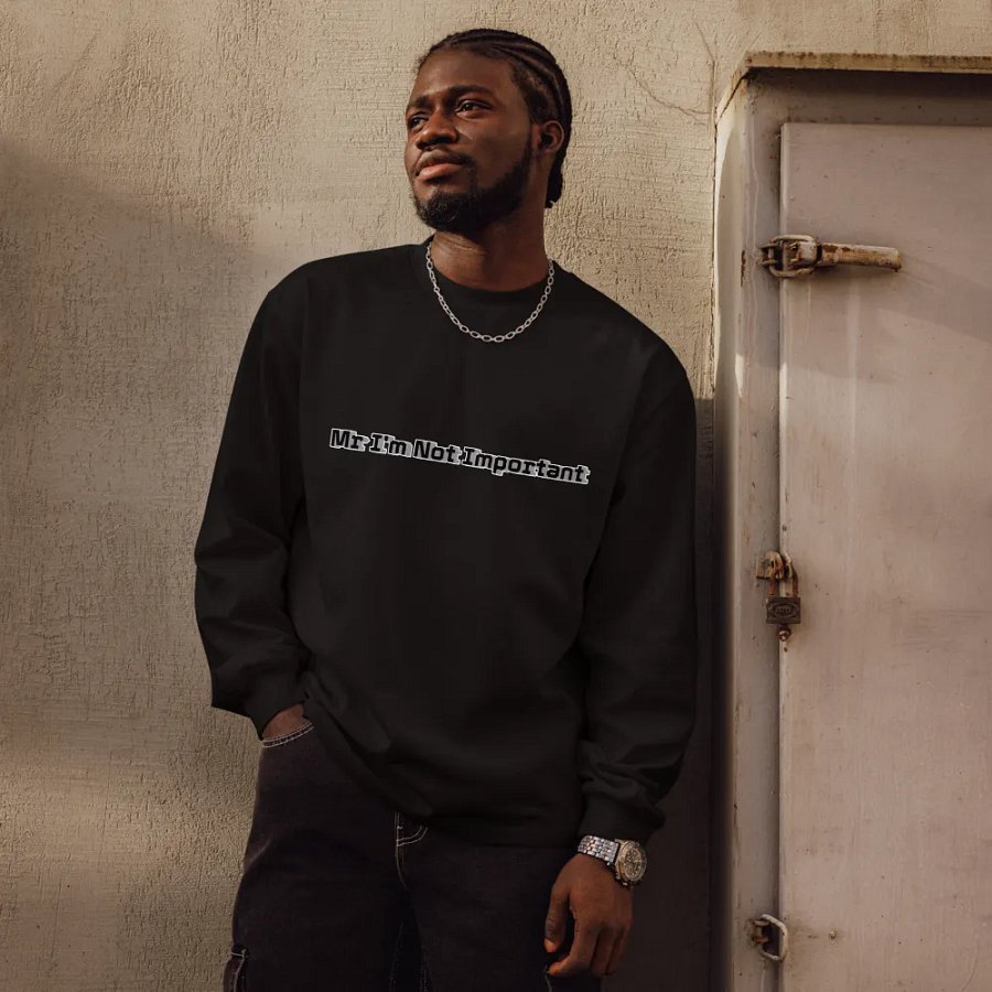 Unisex Premium Heavyweight Long Sleeve Shirt - Mr I'm Not Important product image (9)