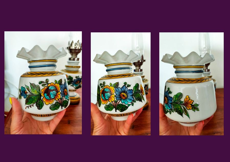 Candeeiro vidro com flores, candeeiro de mesa, decoração única de escritório, presente, casamento, decoração casa, presente product image (3)