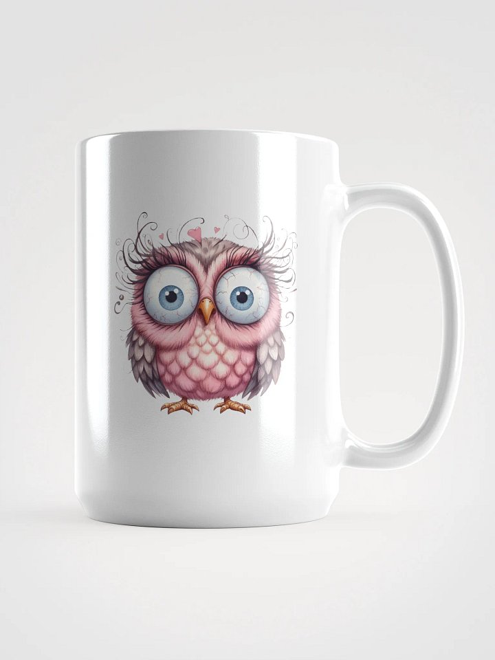 Whimsical Owl White Glossy Mug product image (1)