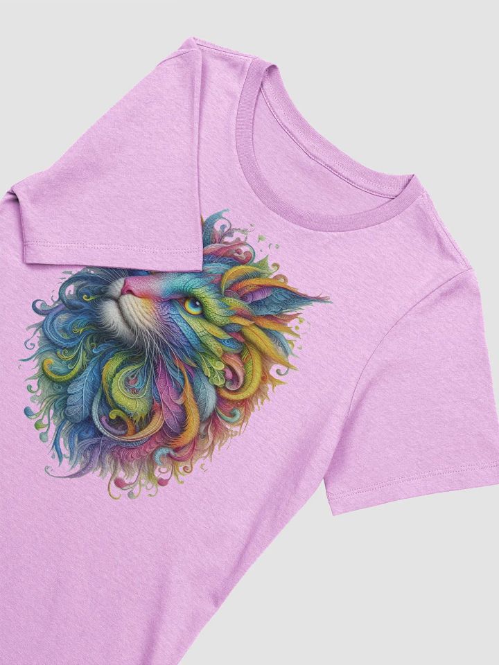 Kaleidoscope Cat Tee - Psychedelic Feline Art product image (2)