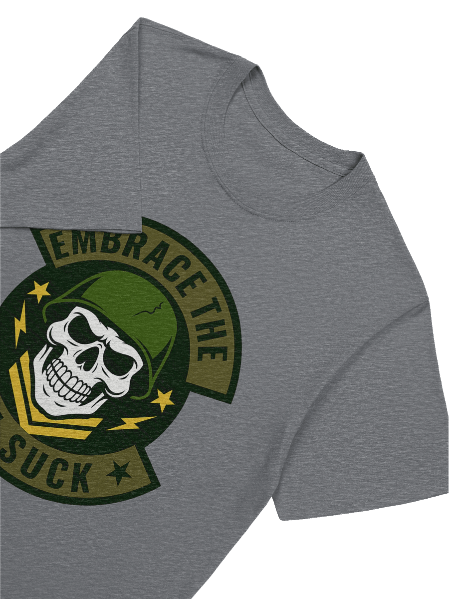 Embrace the Suck Military Patch T-Shirt | Army Skull Helmet Design product image (65)