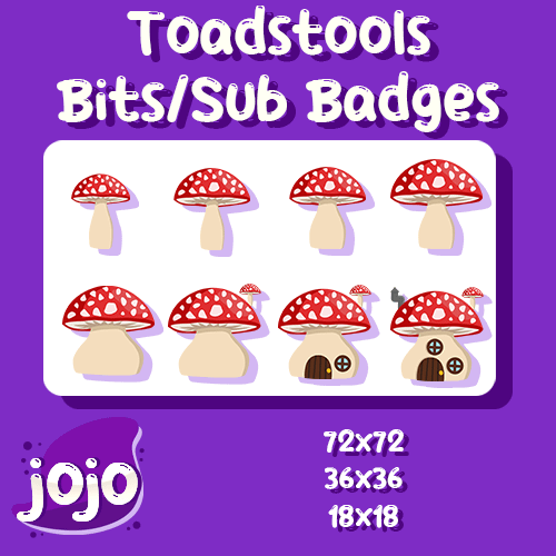 Toadstools Bits/Sub Badges product image (1)