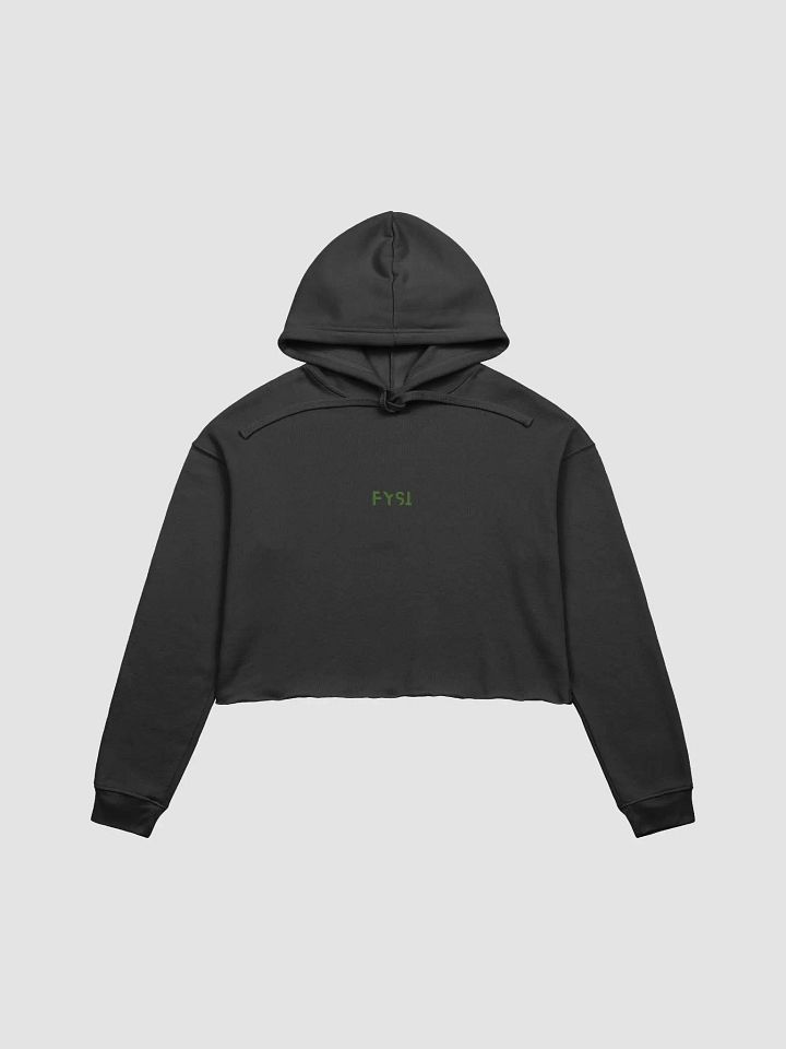 Womens graphic logo fleece Crop Hoodie product image (1)