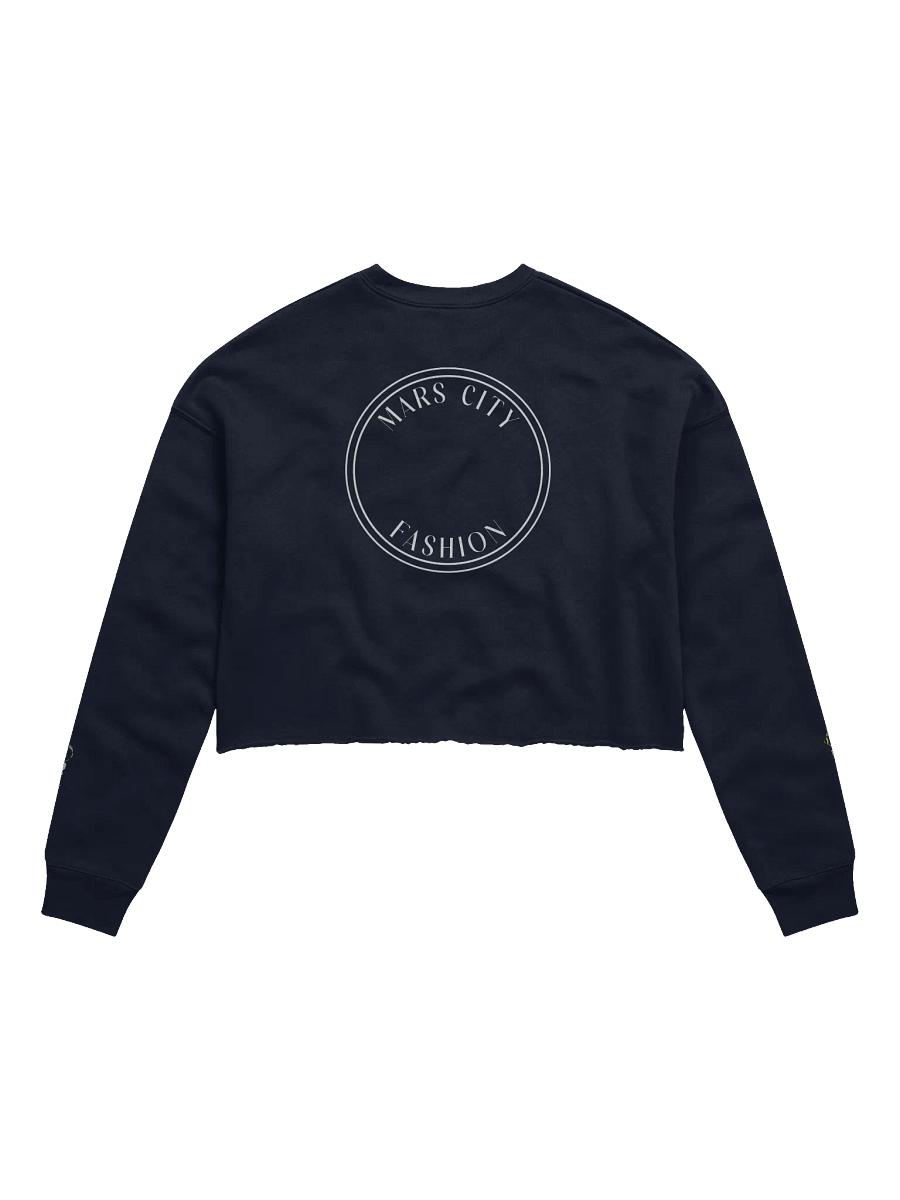 MARS CITY FASHION CROPPED SWEATSHIRT WITH WHITE ASTRONAUT product image (2)
