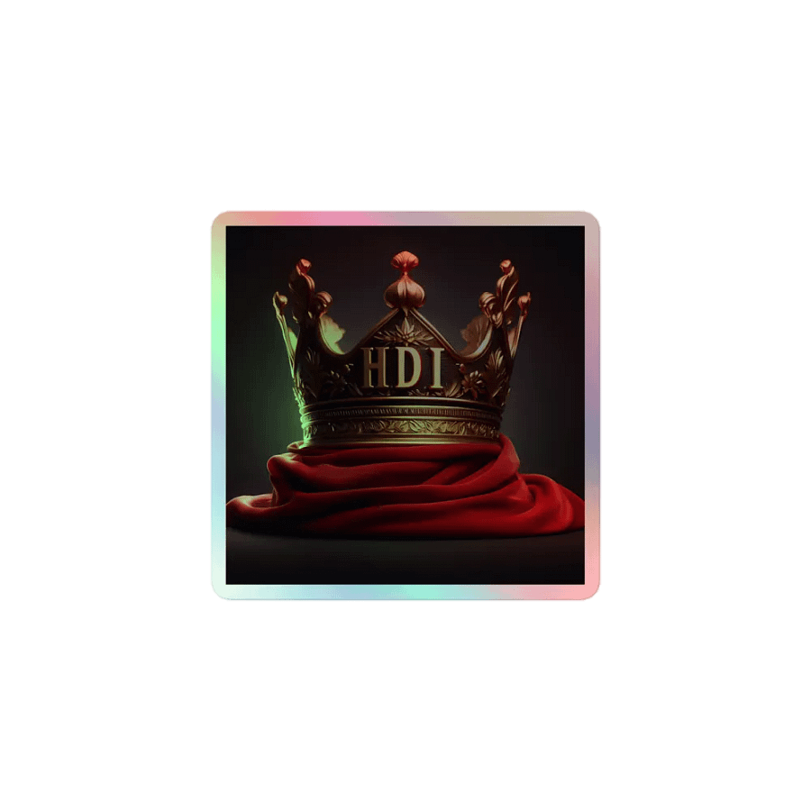 HDI Gold Crown - Holographic Sticker product image (1)