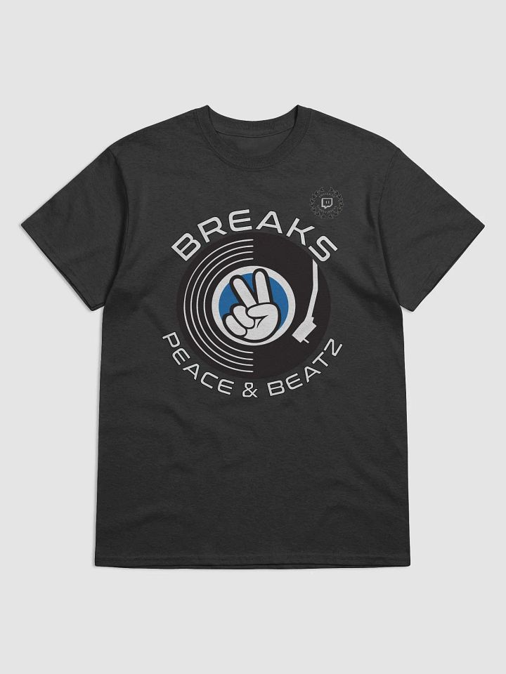 Breaks Peace & Beatz (w/front badge) Unisex Heavyweight T-Shirt product image (1)