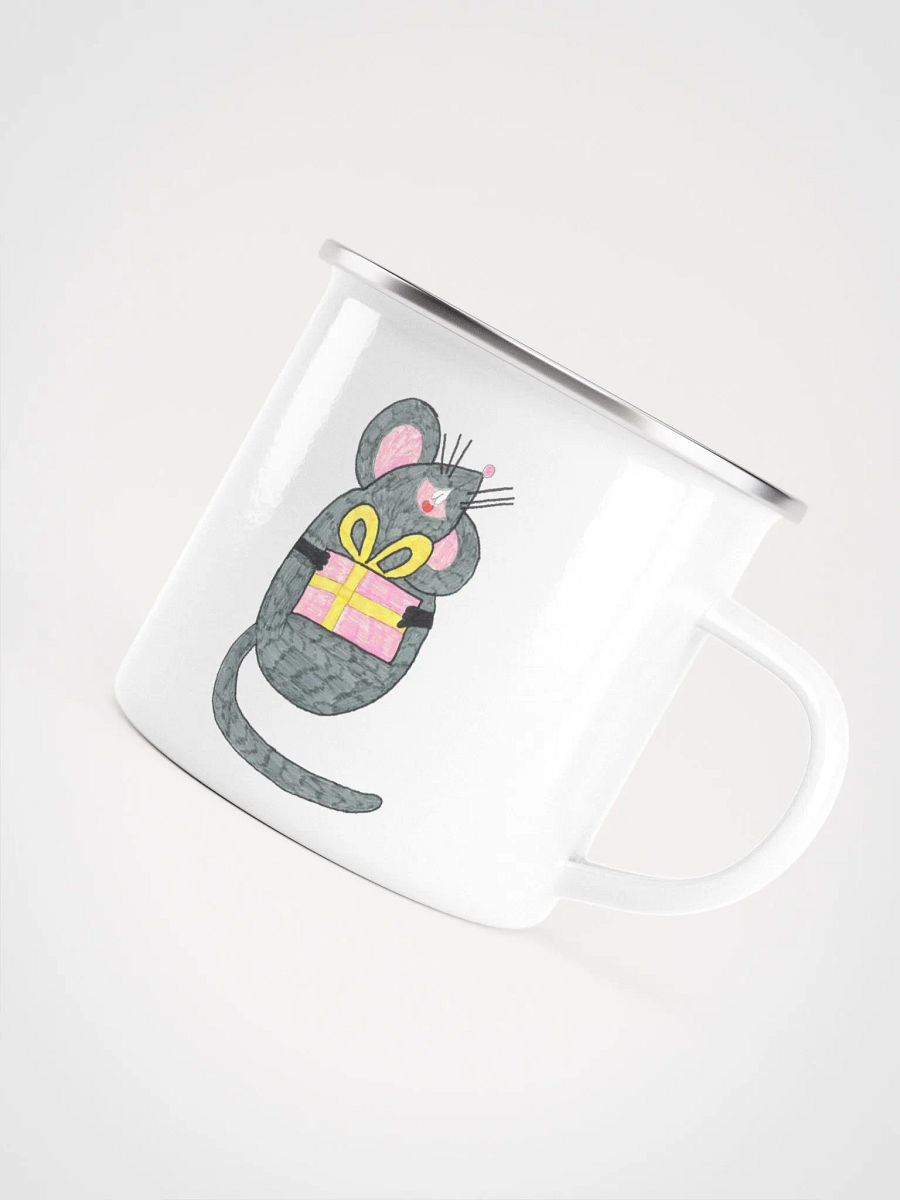 Present mouse enamel mug product image (5)