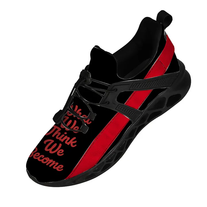 What,We,Think,We,Become Unisex Elastic Sport Sneakers Non-slip product image (2)