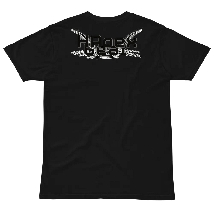 Isaac - Embroidered - Unisex Premium T-Shirt - Black HApex Gear Black Logo product image (3)