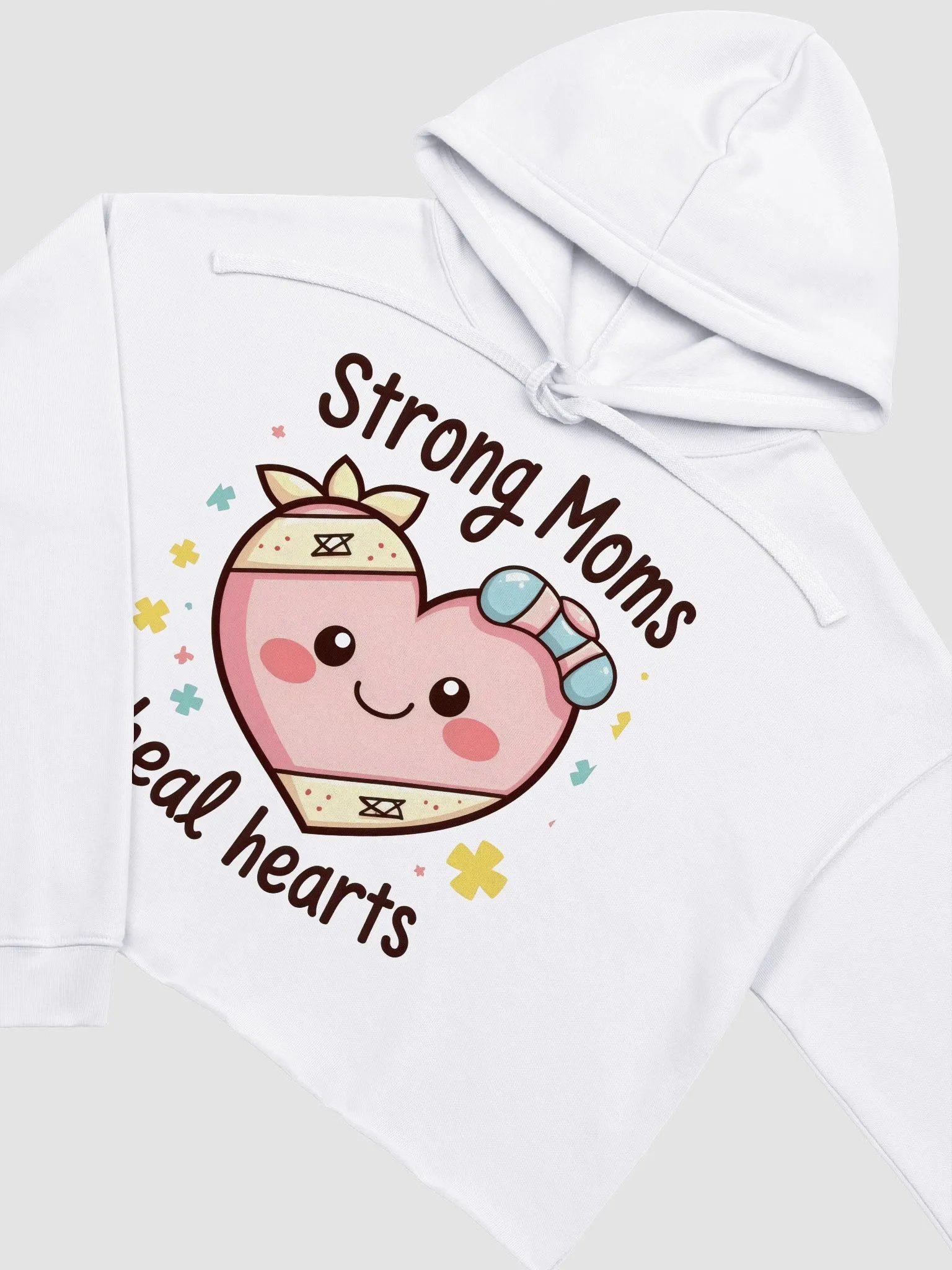 Strong moms, Heartfelt Healing Crop Hoodie product image (14)