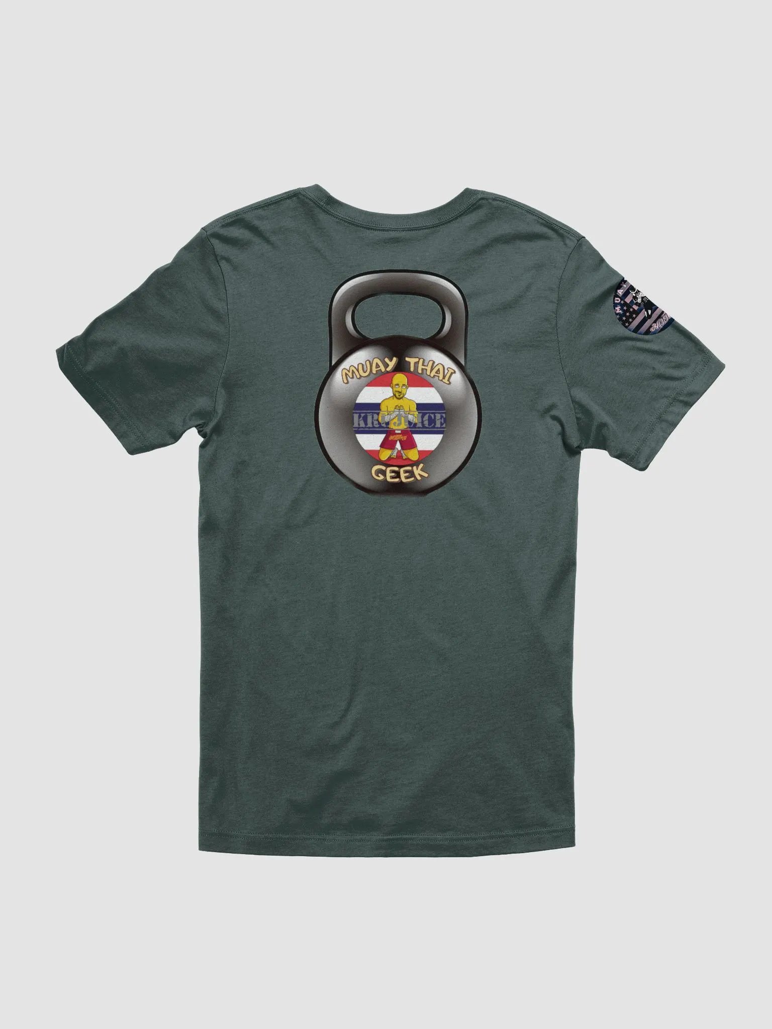 Muay Thai Geek Kettlebell Dark Green, Soft Tee product image (2)