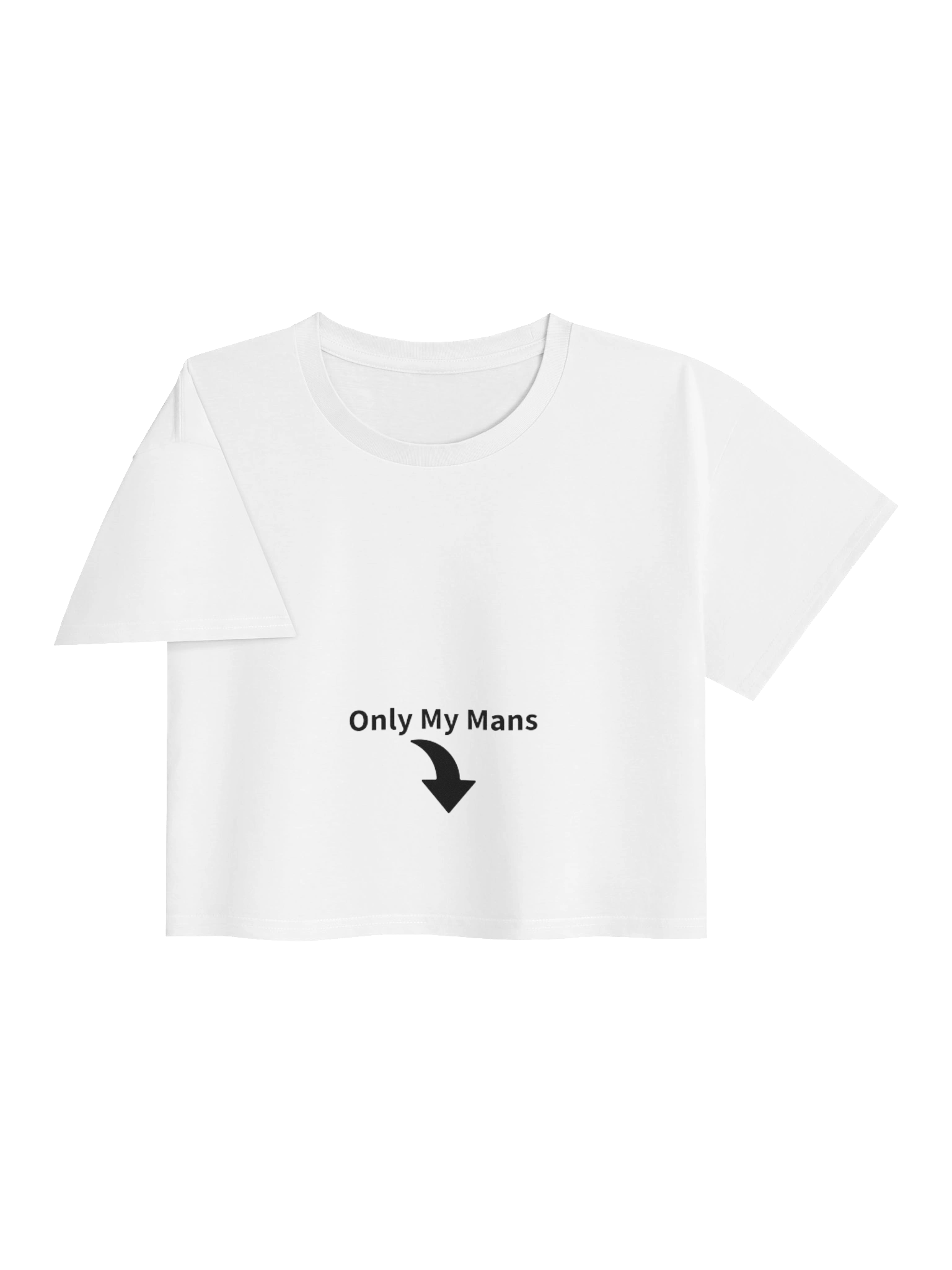 Only My Mans Crop Top (back and front) product image (3)