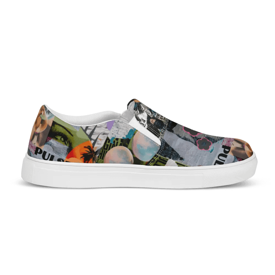 Collaged mens slip ons product image (11)