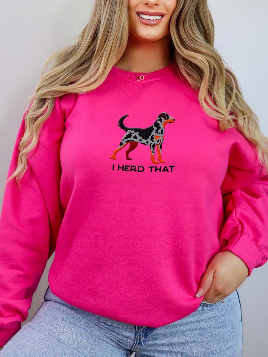 I Herd That Sweatshirt (Embroidered) of a Beauceron(Harlequin) product image (2)