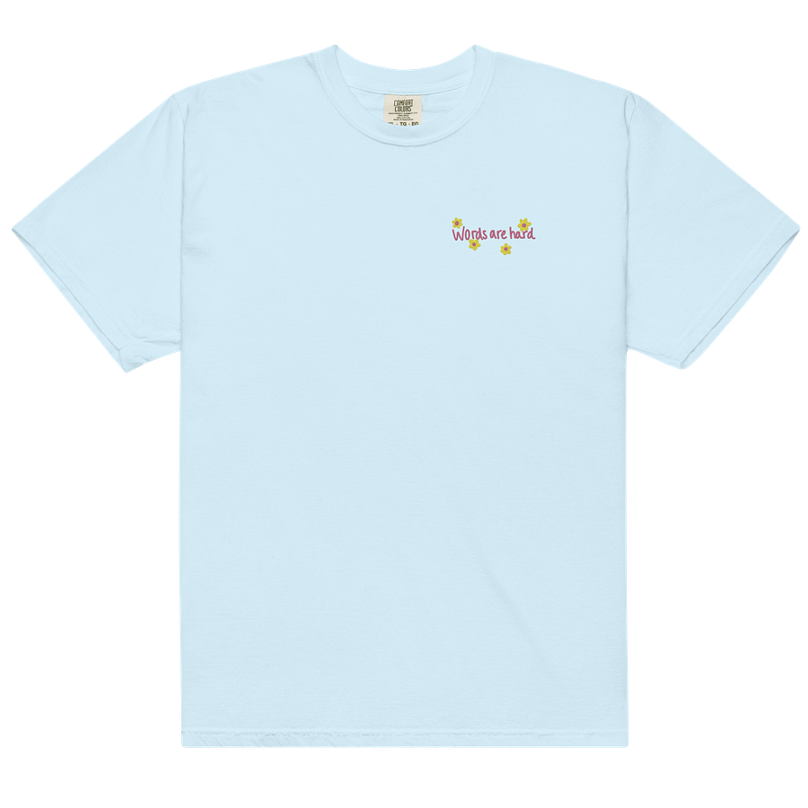 Words are Hard Comfy Embroidered Tee product image (8)