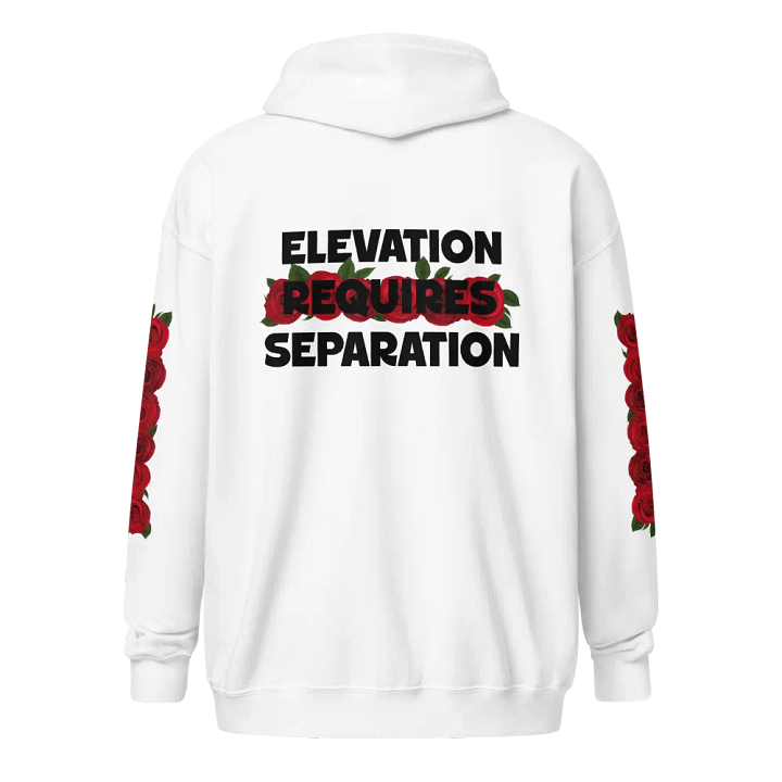 ELEVATION REQUIRES SEPERATION Hoodie White product image (1)