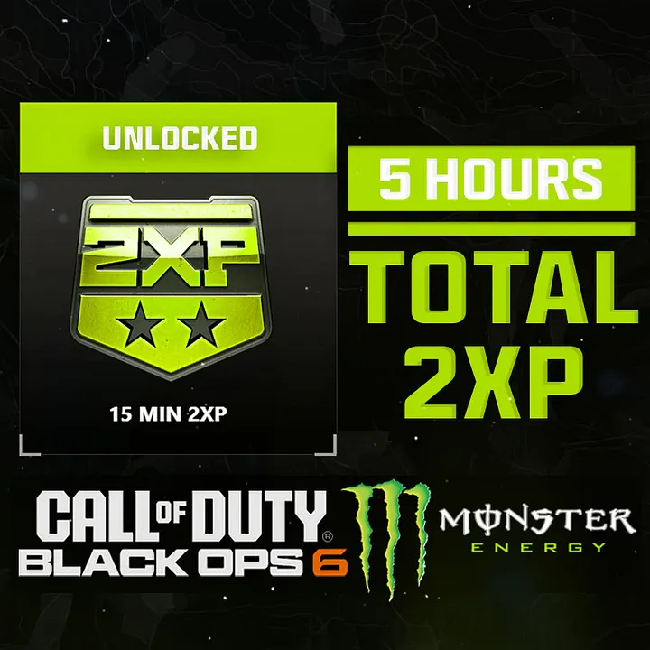 Black Ops 6 X Monster Energy 5 Hour 2XP Bundle! product image (1)