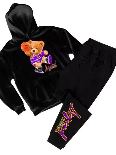 Legend Bear 24 Hoodie and Pant Set For Kids-Streetwear-Game Changers product image (3)