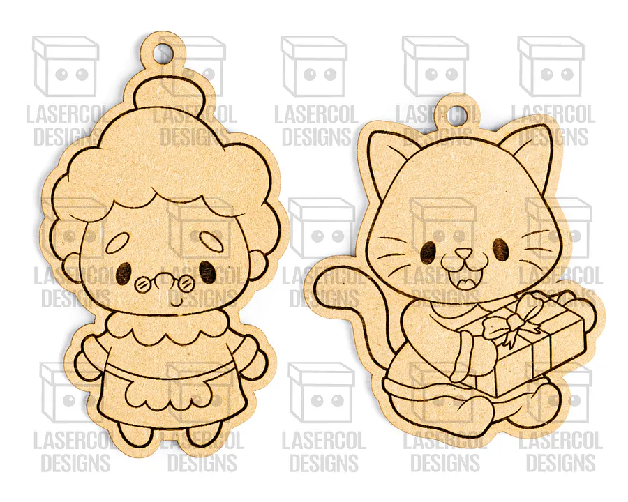 Christmas Ornaments - Laser Cut Files product image (6)