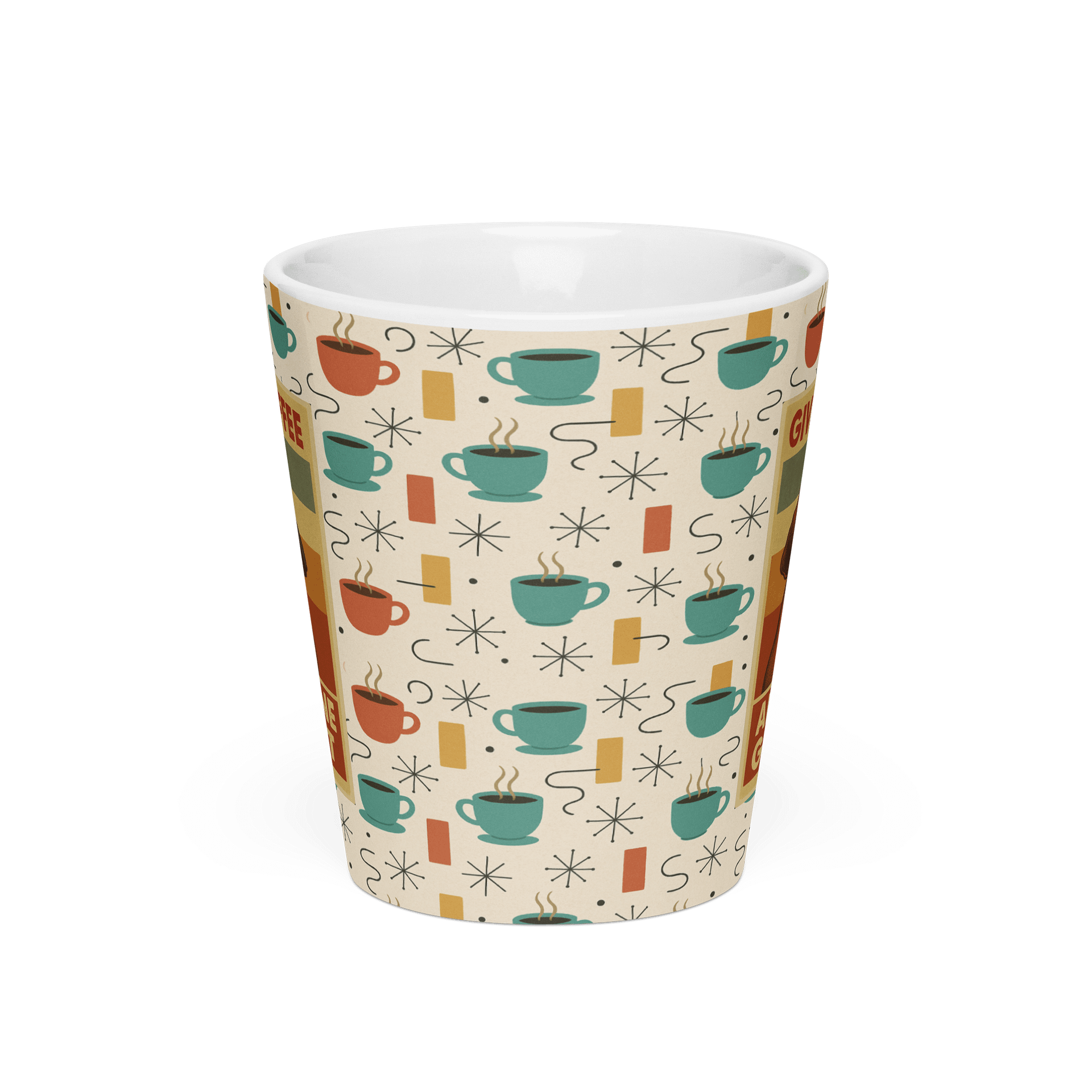 Bullmastiff Latte Mug – “Give Me Coffee and No One Gets Hurt” | Retro Dog Lover Cup product image (3)