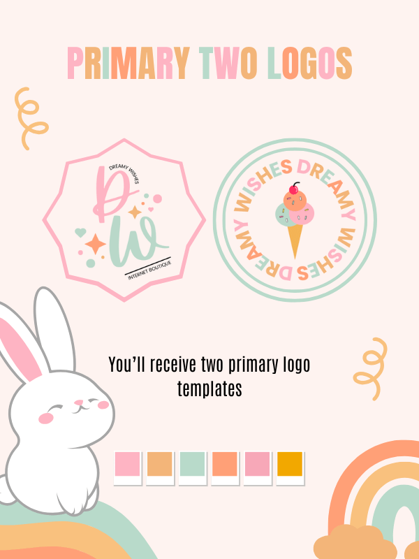 MRR & PLR Whimsical Logo Branding Bundle product image (6)