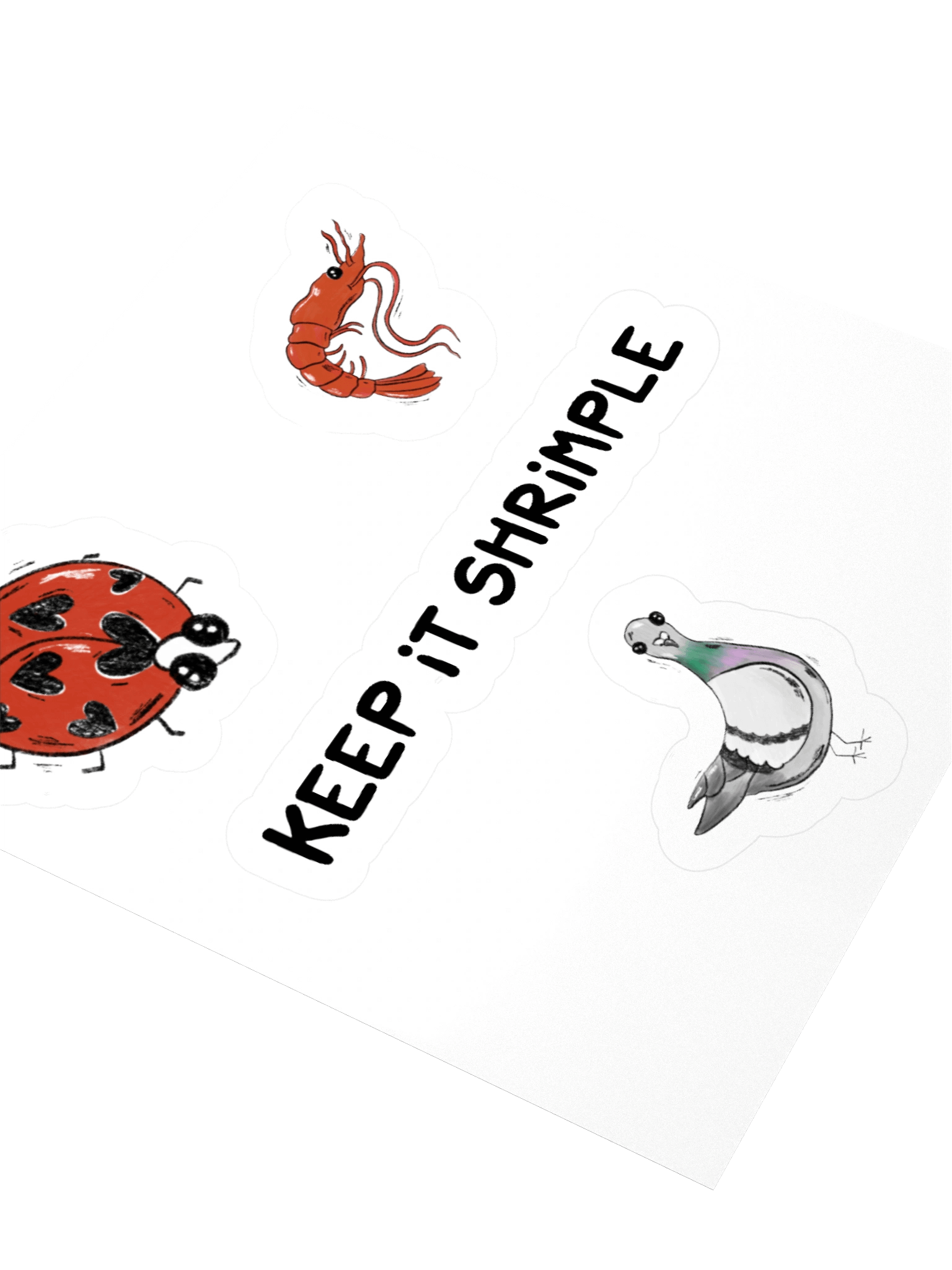 Shrimply The Best Kiss Cut Sticker Set product image (8)
