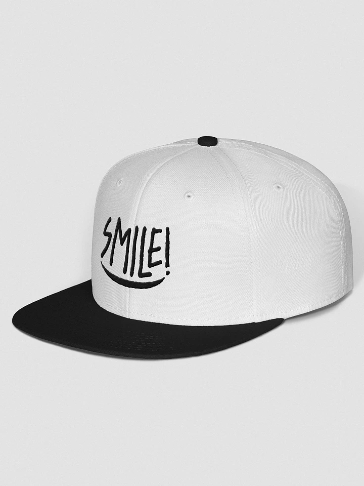 Cappellino “SMILE!” snapback - ricamo nero product image (1)