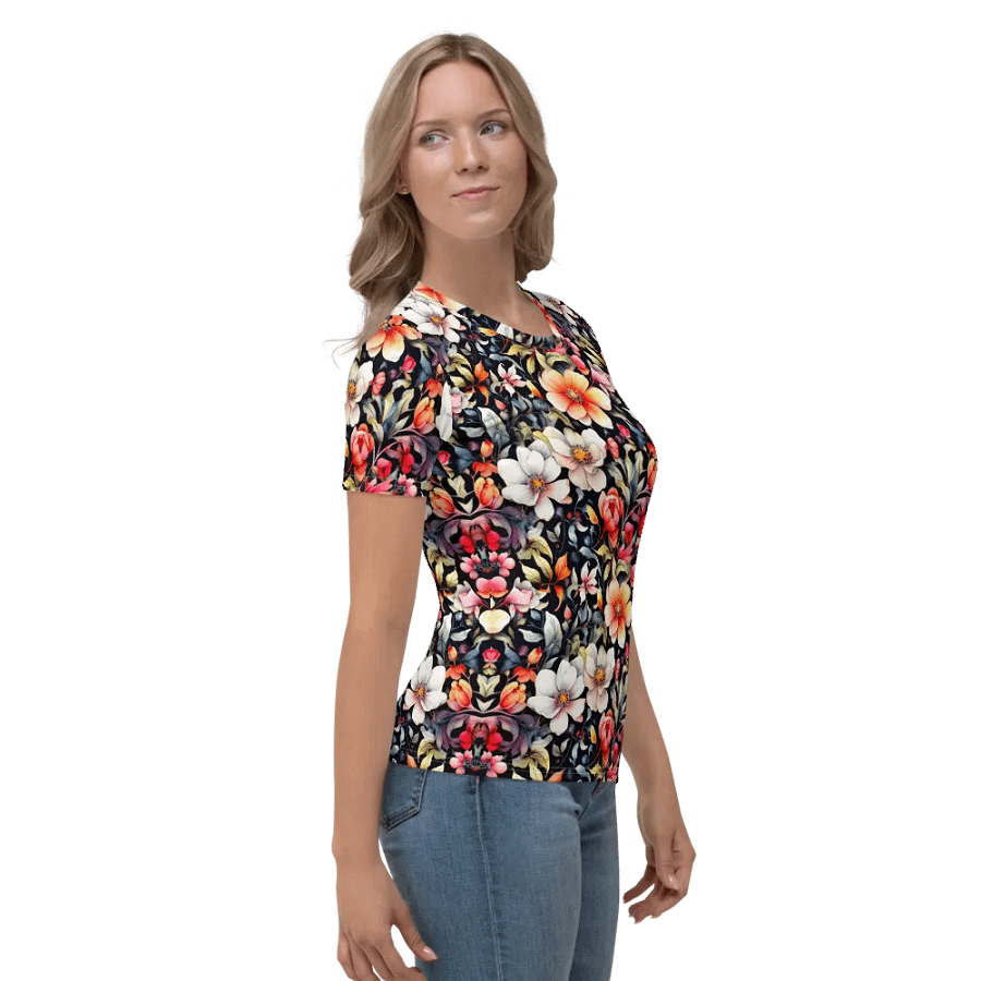 Floral Pattern All Over Print T-shirt product image (4)