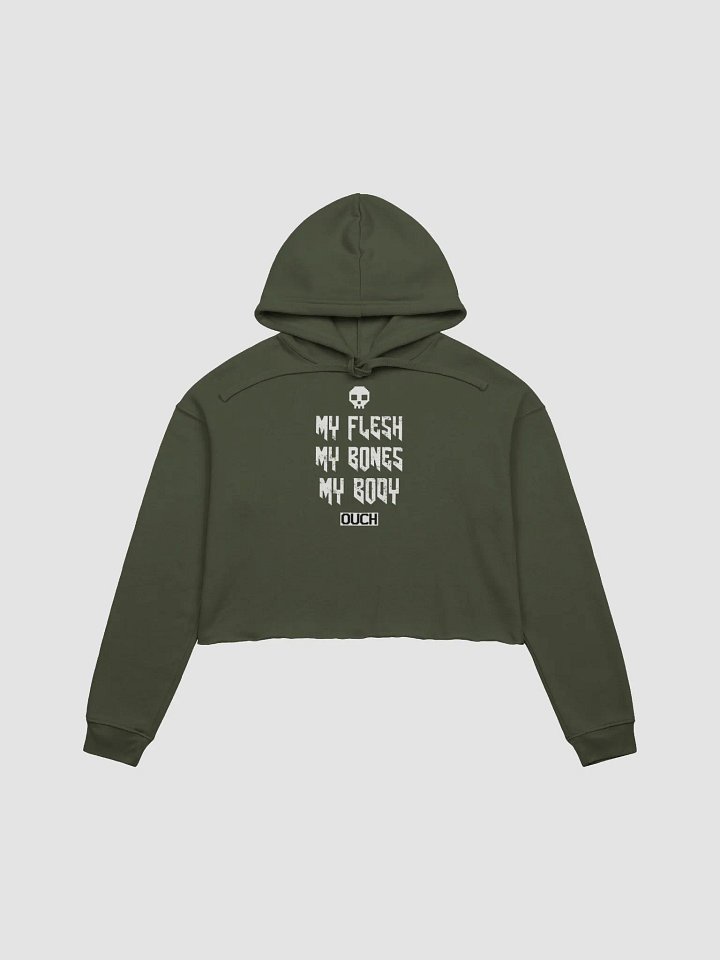 My Whole Body Hurts fleece crop hoodie product image (2)