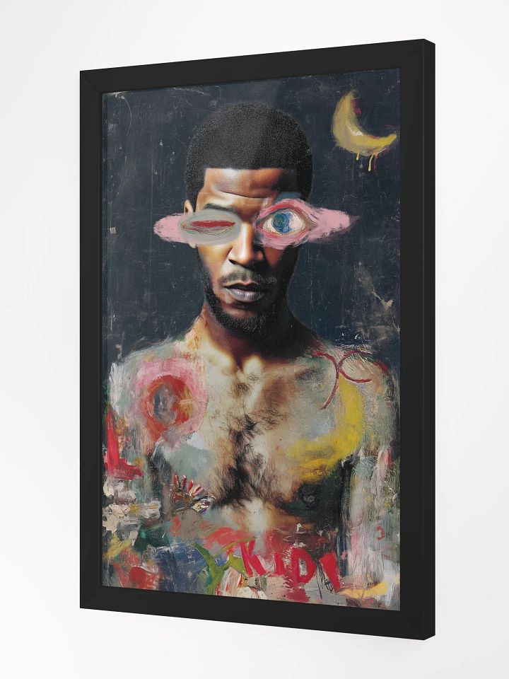 Cudi Vibrant Matte Poster in Eco-Friendly Ayous Wood Frame product image (4)