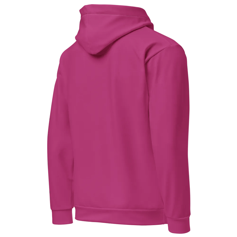Plain Medium Plum Pink Light Summer Unisex Recycled Polyester Heavyweight Premium Hoodie by Treasure Pie product image (10)