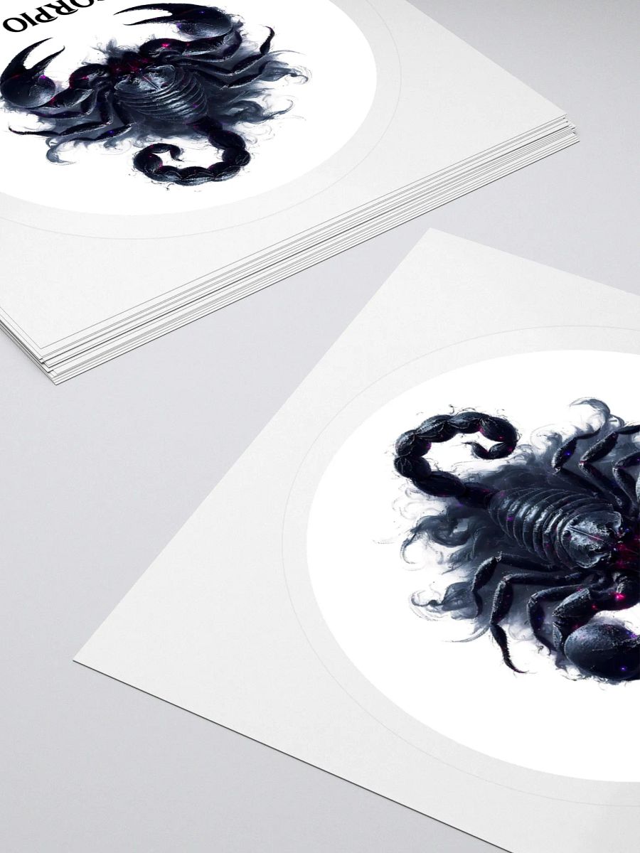 Mythical Scorpio Zodiac Round Sticker product image (4)