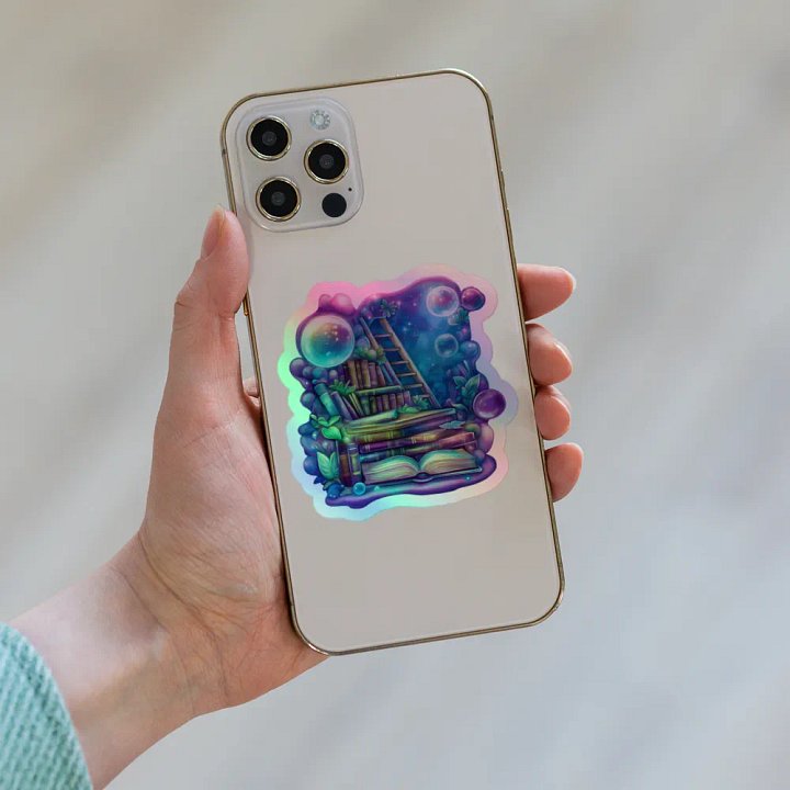 Mystic Library Holographic Sticker product image (2)