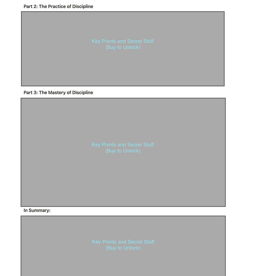 Discipline is Destiny: Key Points product image (3)