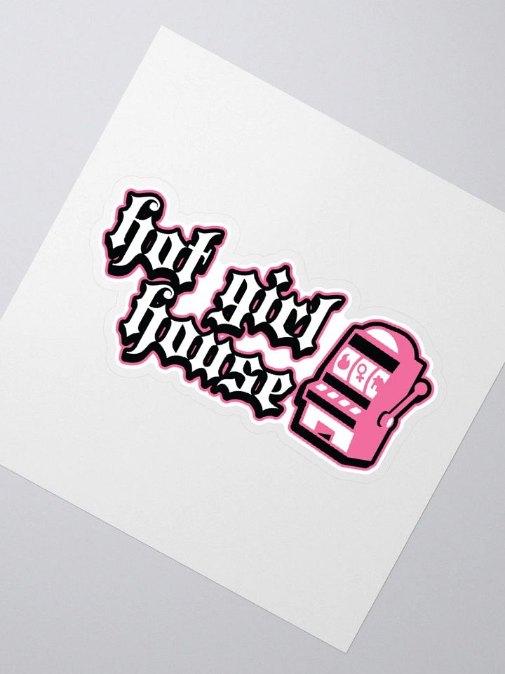Goth Hot Girl House Slot Machine Sticker product image (2)