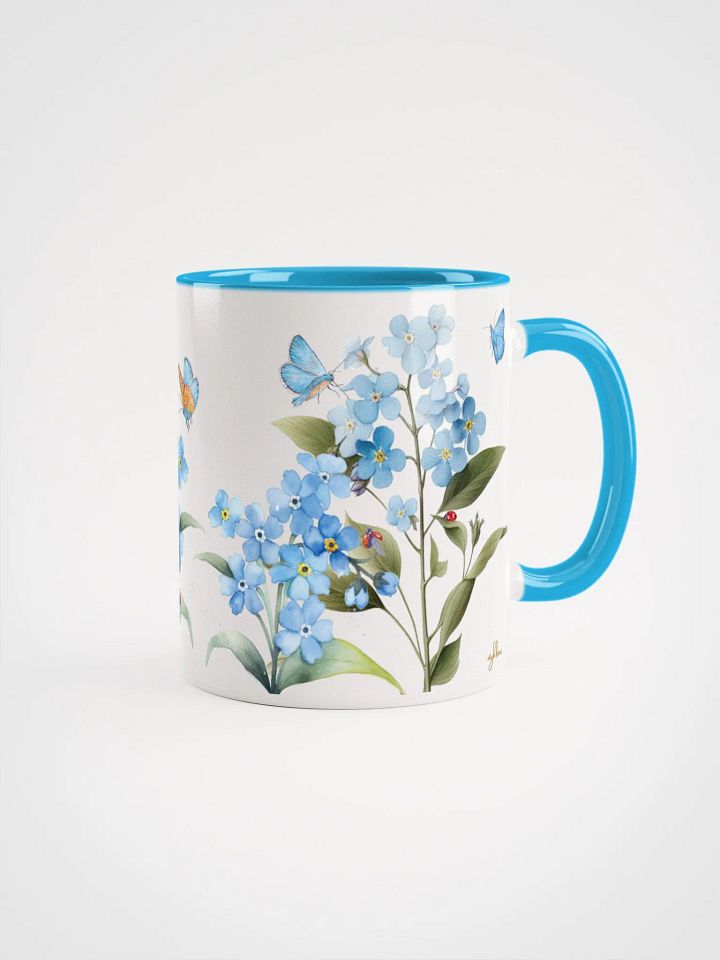 Forget-Me-Not Whispers Ceramic Mug | 11oz & 15oz | Dishwasher & Microwave Safe | Vibrant Interior Colors product image (1)