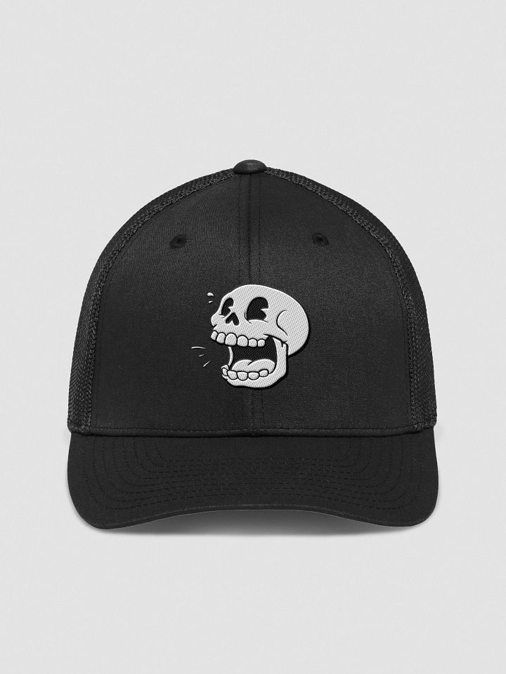 Laughing Skull Embroidered Trucker Hat product image (1)
