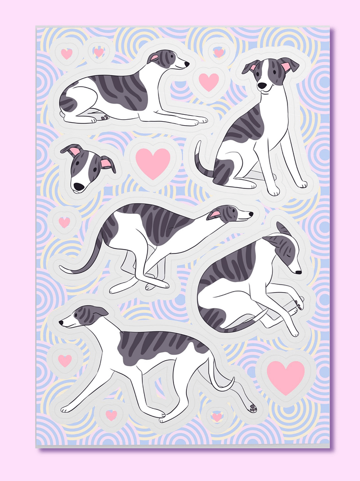 Loveable Whippet Sticker Collection product image (1)