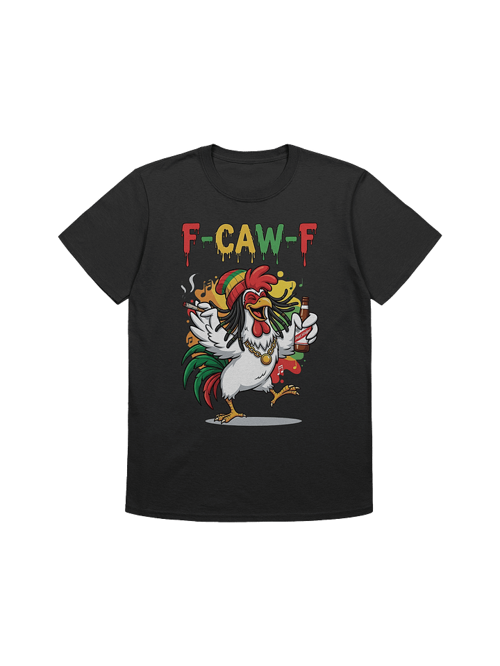 Funny Rooster T-Shirt – Big Rooster Graphic Tee with “F-CAW-F” Slogan – Farm Humor Shirt, Gag Gift product image (86)