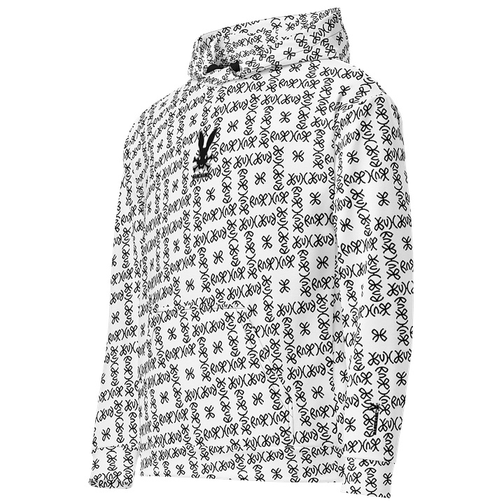 RareHare Signature Pattern (White) Hoodie Design by IngeniumArtist product image (2)