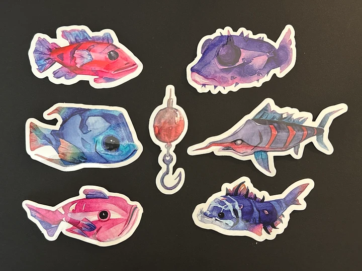 Sea of Thieves Fish Vinyl Sticker Pack product image (1)