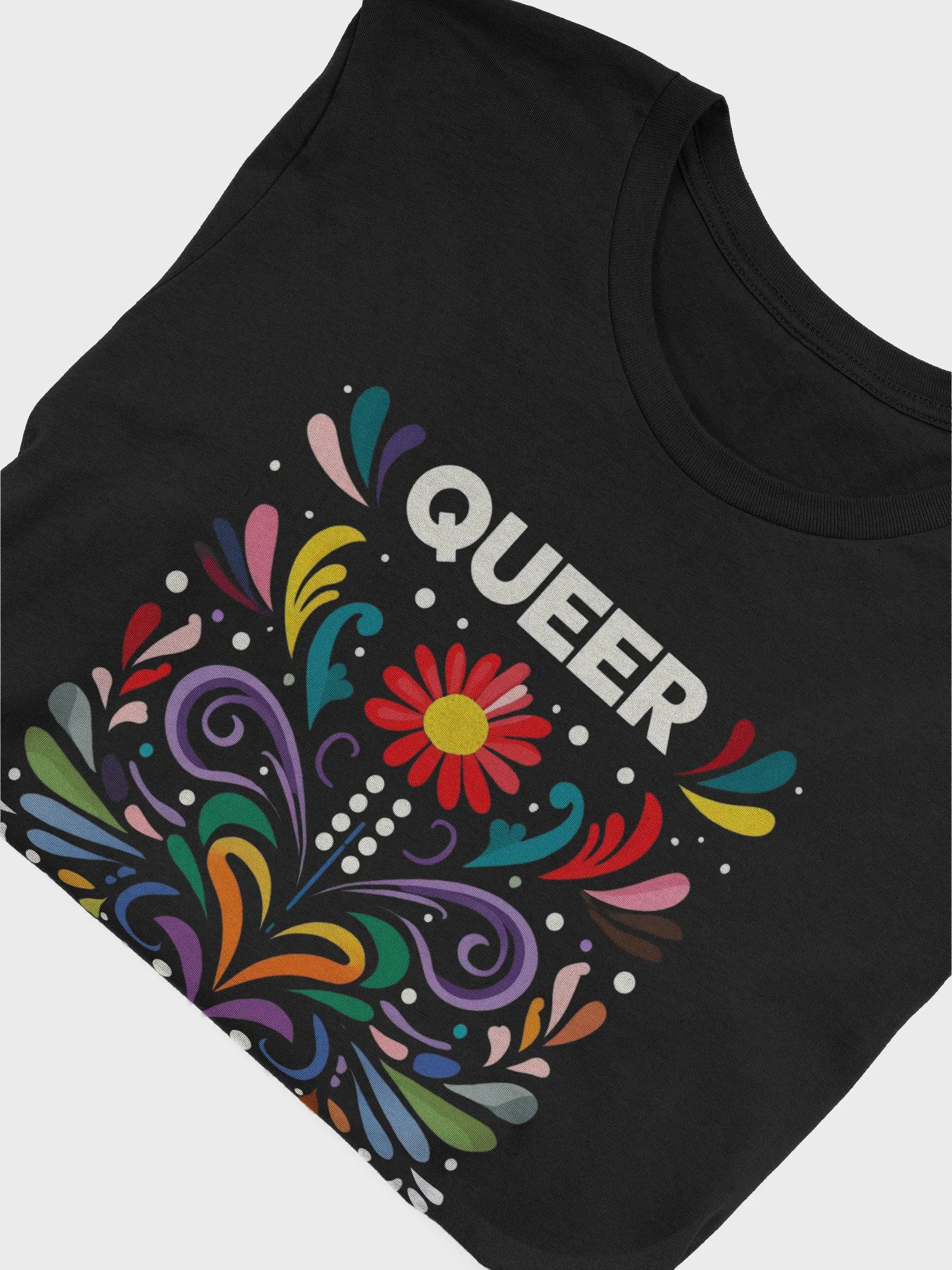 Queer Floral Folk Art Tee product image (5)