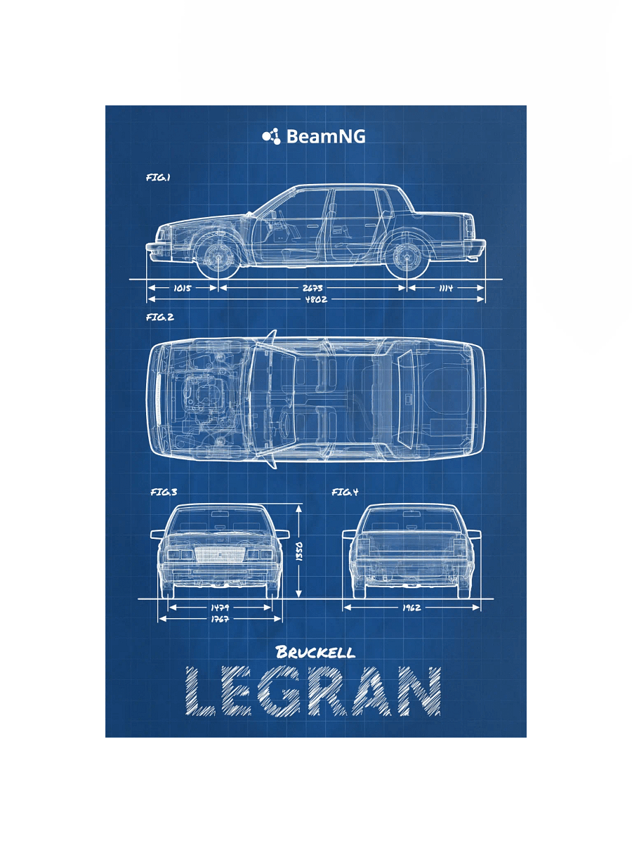Bruckell Legran Blueprint Poster product image (2)