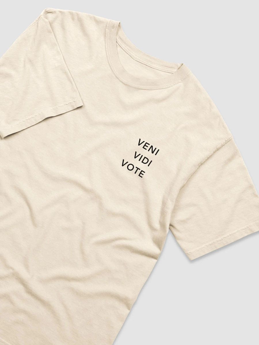 White or Ivory - Veni, Vidi, Vote Minimalist T-Shirt product image (3)