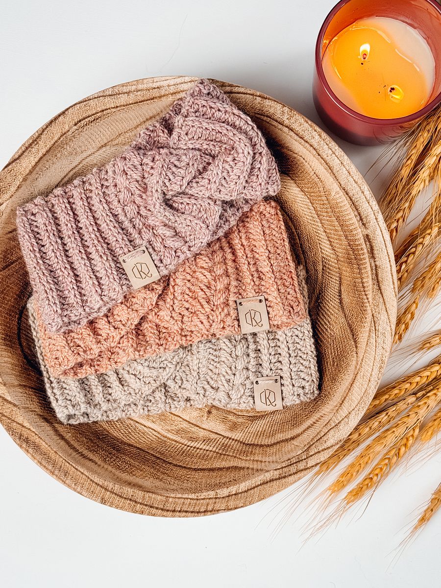 Autumn Wheat Ear Warmer Video Tutorial (8 Sizes) product image (4)
