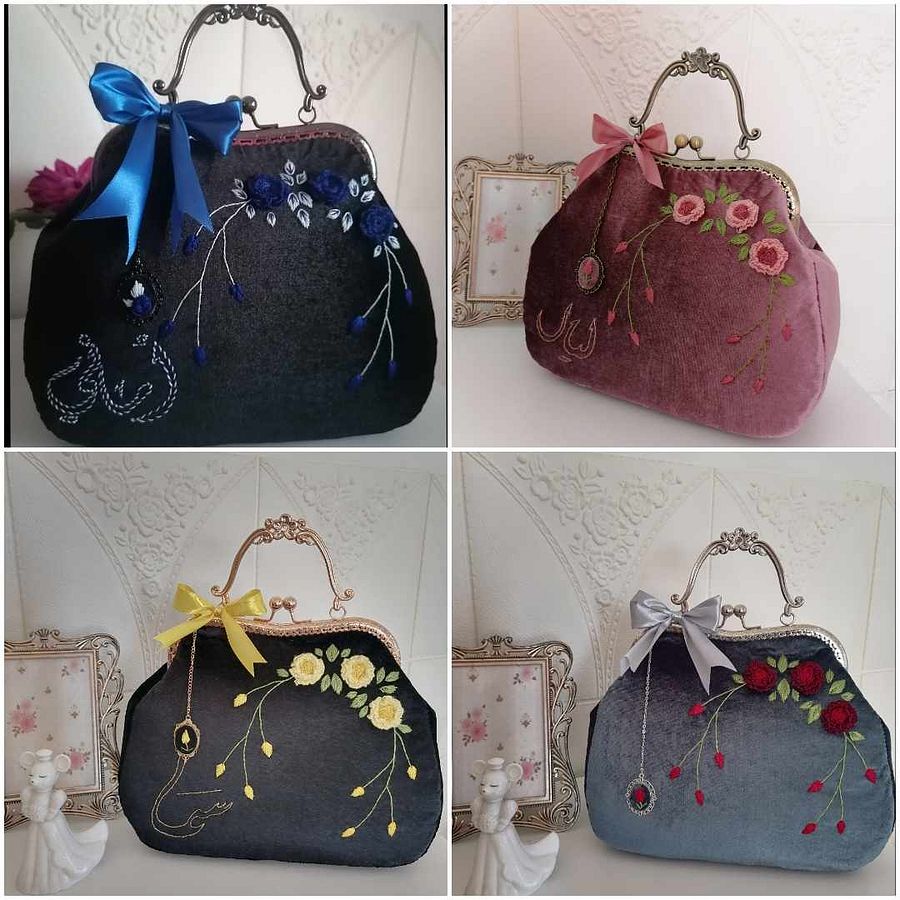 Velvet vintage handbag product image (4)
