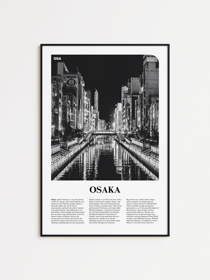 Osaka 01 Newspaper Poster product image (1)